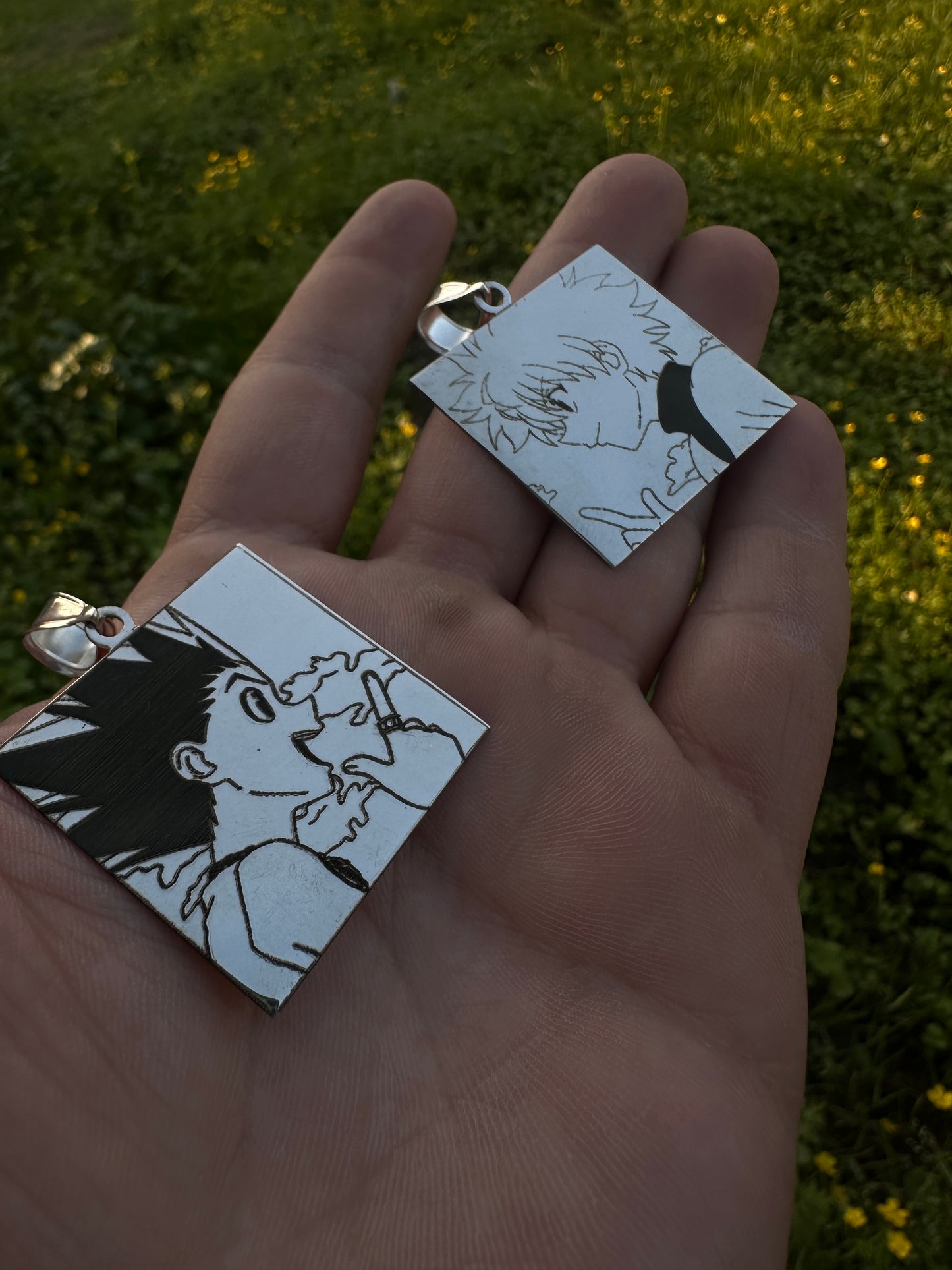 Sterling Silver Gon or Killua Pendant